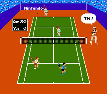 Tennis (USA) (e-Reader Edition) screen shot game playing